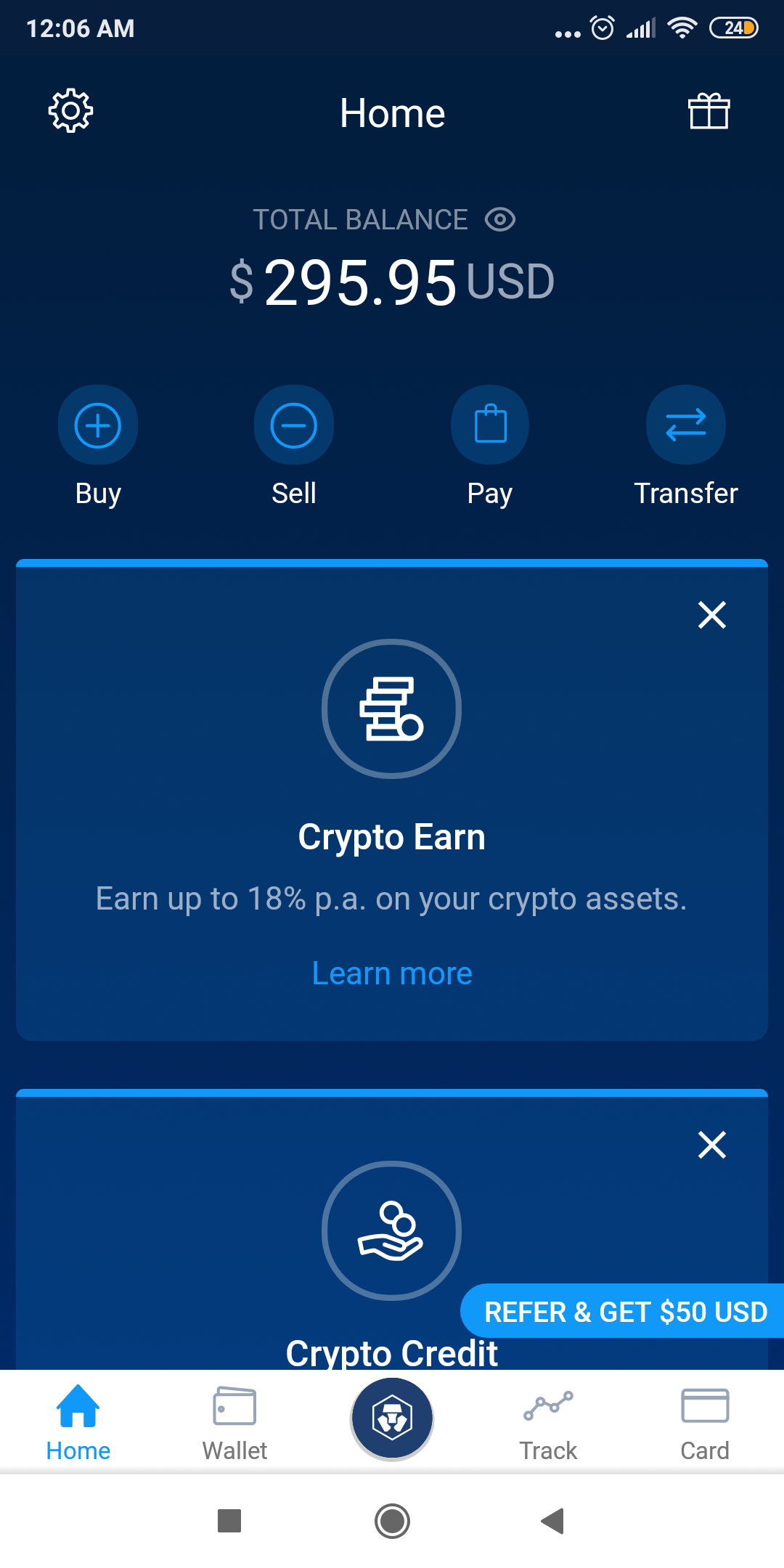 swap coins on crypto.com app