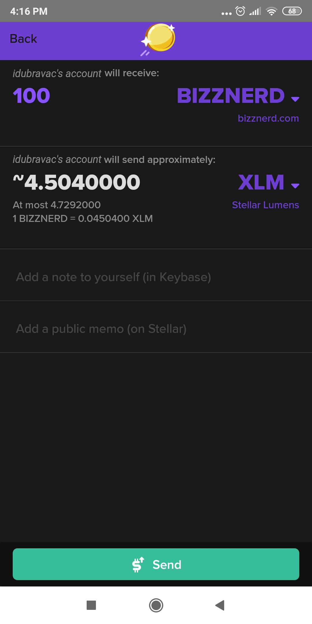 keybase xlm