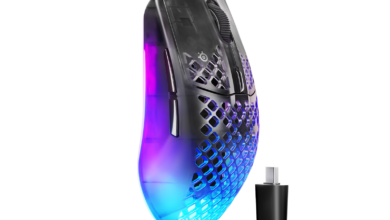 SteelSeries Aerox 3 Wireless Gen 2 ultralight gaming mouse with honeycomb shell