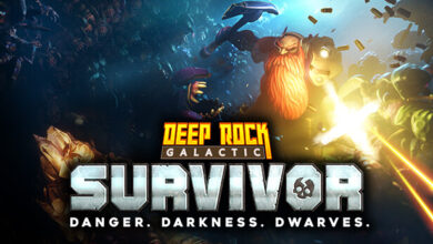 Steam store capsule art for Deep Rock Galactic: Survivor by Funday Games / Ghost Ship Publishing.
