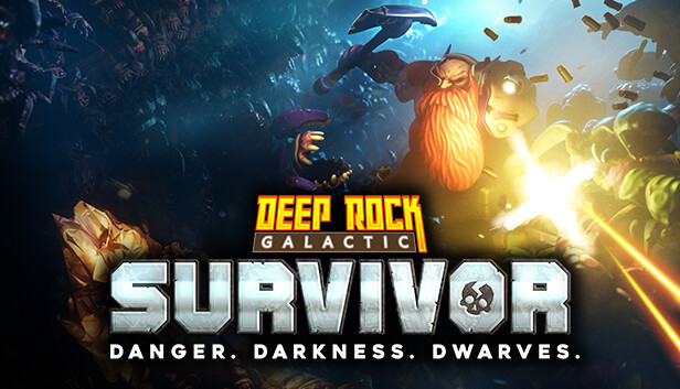 Steam store capsule art for Deep Rock Galactic: Survivor by Funday Games / Ghost Ship Publishing.