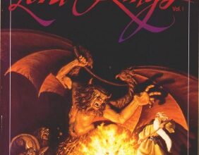 Box cover art for J.R.R. Tolkien's The Lord of the Rings, Vol. I (Interplay, 1990).