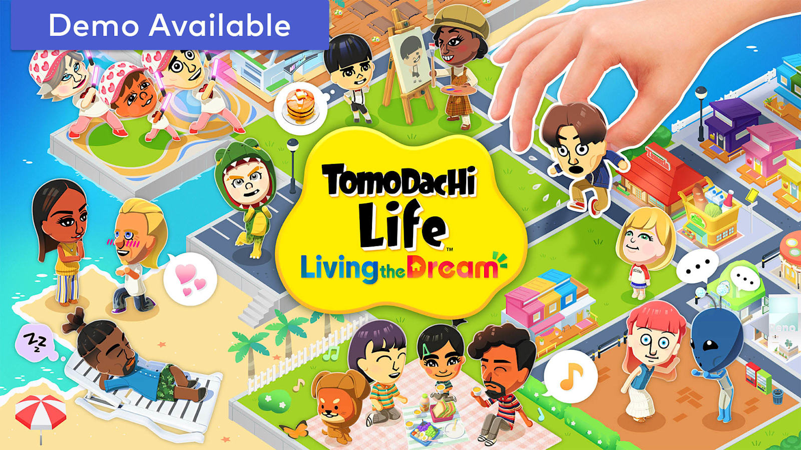 Official Tomodachi Life: Living the Dream key art (Nintendo).