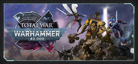Official Total War: Warhammer 40,000 key art (Creative Assembly / SEGA).