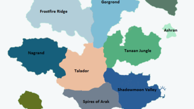 World of Warcraft world map art