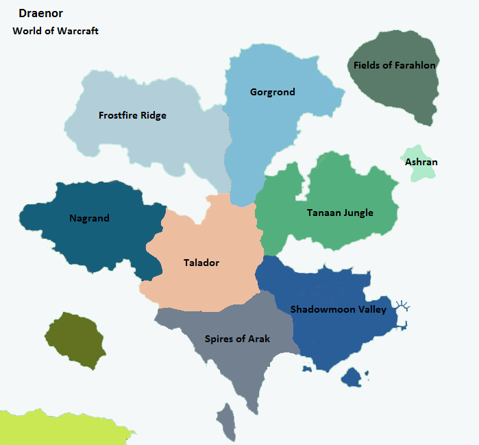 World of Warcraft world map art