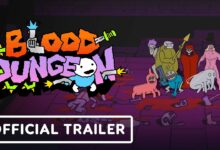 Blood Dungeon — Messhof bullet heaven roguelike key art